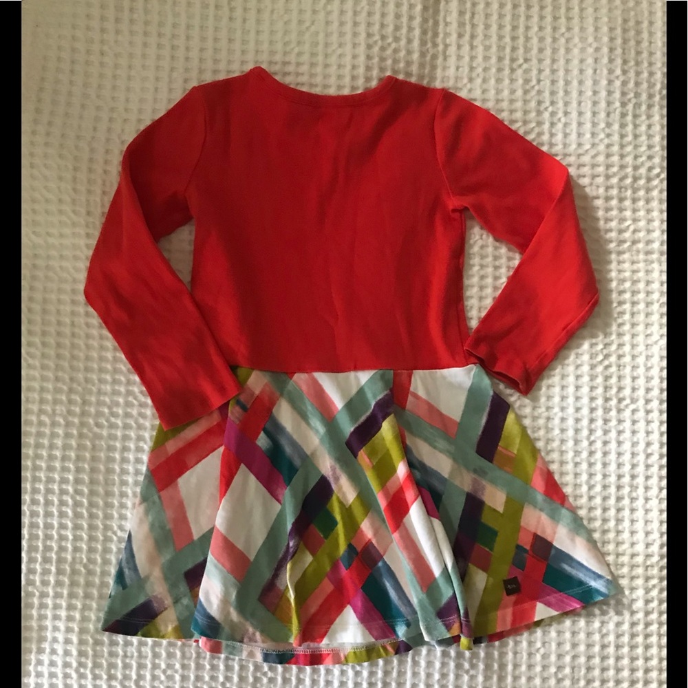 Tea girls multi color dress size 5